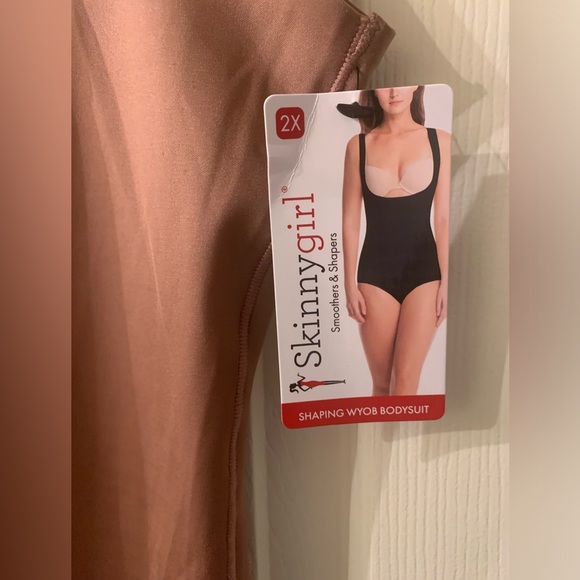 SkinnyGirl Shaping WYOB Bodysuit Size 2X Sable rose Style SG7691C Shapewear - Picture 3 of 6